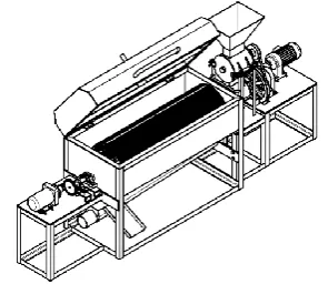 Figure 3: Breadfruit de-pulping machine. 