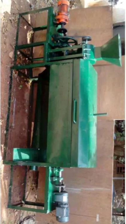 Figure A: Image of the breadfruit de-pulping machine  