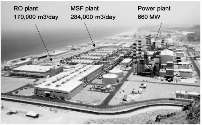 Fig. 16 Fujairah hybrid desalination complex, net output: power 500 MW 454,000 m3/d (Courtesy Doosan Engineering)