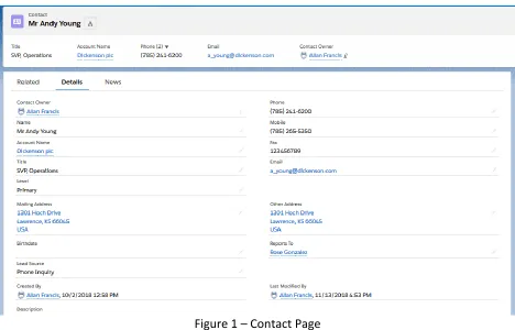 Figure 1 – Contact Page 