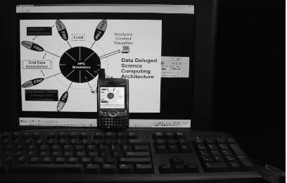 Figure 1: A Screenshot of Collaboration between Desktop and Cell Phone 