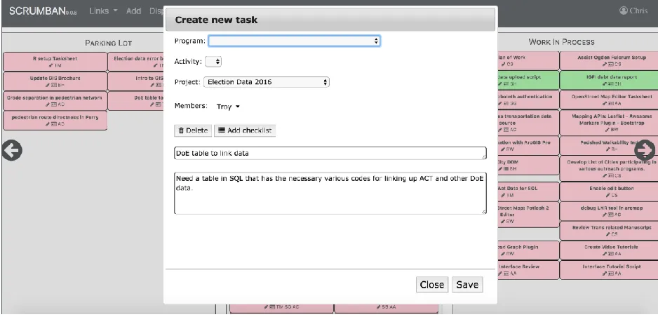 Figure 3.2 Task dialog box.  