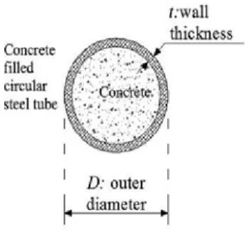 Fig.1.1 Circular CFST Column 