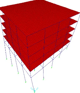 Fig -7: Base Isolated Building for Mode1