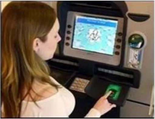 Fig-4. Biometric ATMs (Biometric ATMs, 2010) 