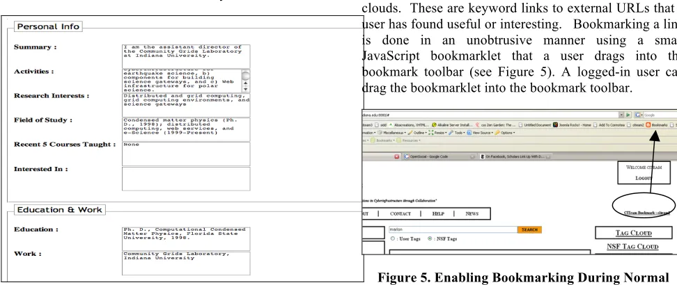 Figure 5. Enabling Bookmarking During Normal 