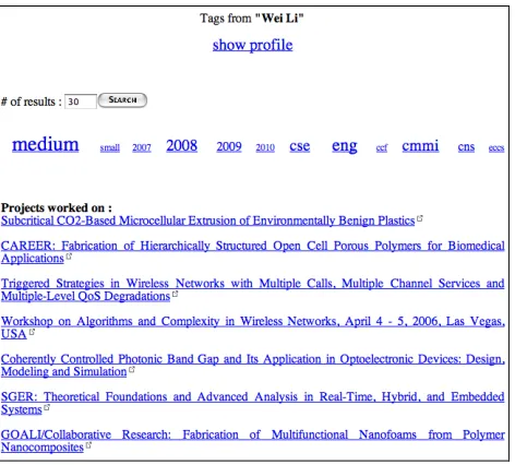 Table 1. Third party tools and technologies used in the portal. 
