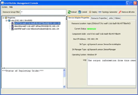 Figure 5. Grid Builder Management Tool Interface   
