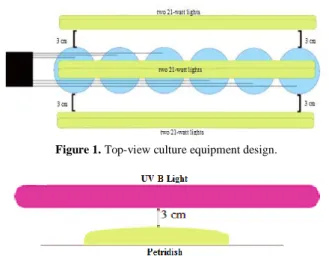 Figure 1. Top-view culture equipment design. 