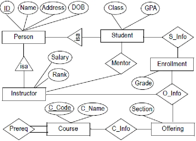 Figure 1. Schema for the University OOXML document   
