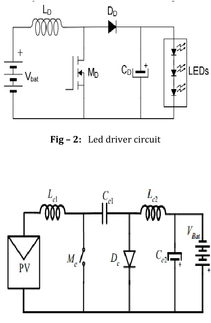 Fig – 2:   Led driver circuit 