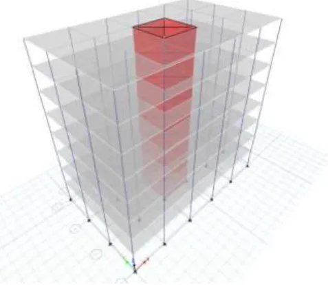 Fig -1: 3D wireframe of conventional RC structure 