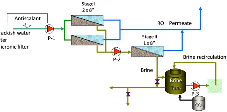 Fig. 5. A flow diagram of the Granot pilot plant. 