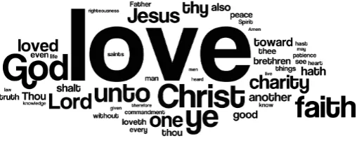 Figure 11. Most frequent words in Matthew, Mark, and Luke.               