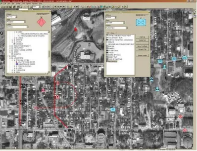 Figure 3 View of FalconView’s overhead 2D interface 