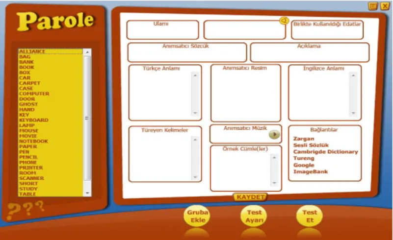 Fig. 1. The main study board of Parole. 
