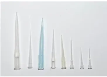 Fig -1: Cheap disposable pipette tips of varying dimensions 