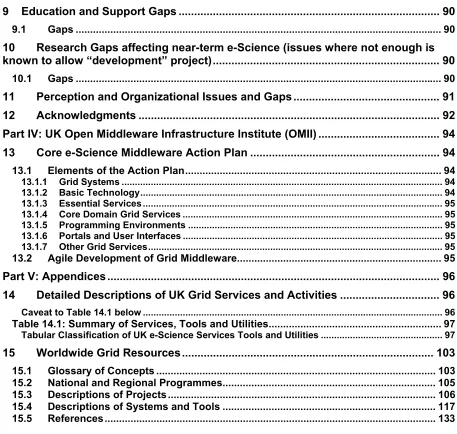 Table 14.1: Summary of Services, Tools and Utilities...........................................................
