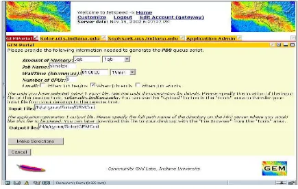 Fig. 4. Sample generated user view of application (Simplex). 