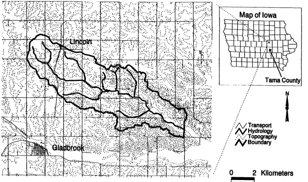Figure 2.1 Location of Four Mile Creek Watershed 
