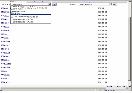 Figure 9 OKC allows users to customize their portal interface. 