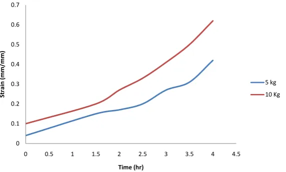 Figure 3. Representative test samples of polytetrafluoroethylene (Teflon) used for Creep Testing
