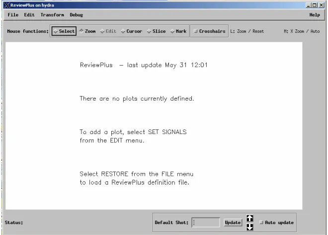 Figure 2.6 A sub-menu from the main menu of ReviewPlus. 