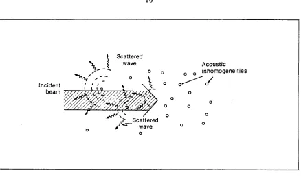 Figure 2.6: Scattering of sound at small interfaces (Hagen-Ansert, 1983. p. 8) 