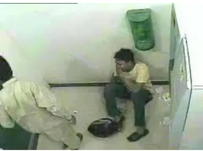 Fig 4: Human posture and Gesture when the individual, assault the person in ATM. 