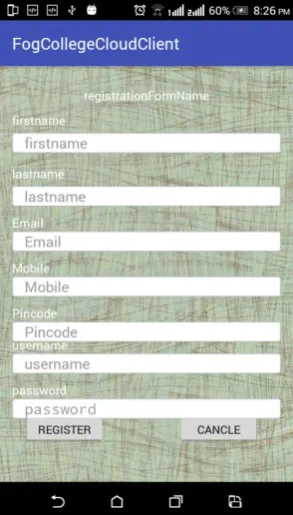 Fig. 2: Registration Page 