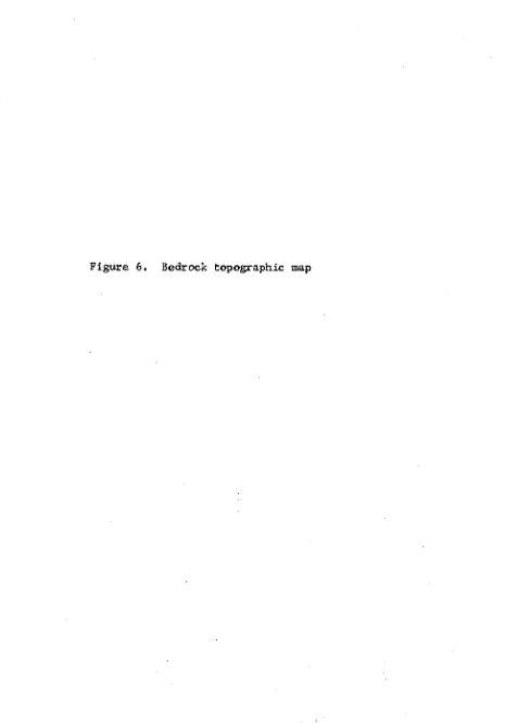 Figure 6. Bedrock topographie map 