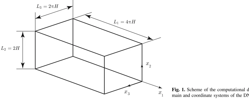 Fig. 1. Scheme of the computational do-
