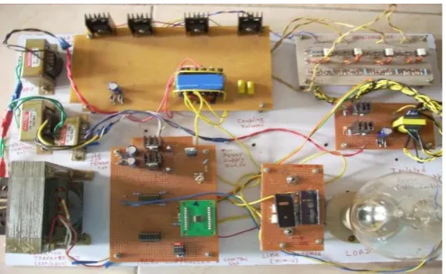 Fig -5: Hardware demonstration of Dynamic Voltage Restorer (DVR). 