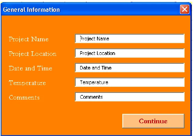 Figure 6. General information window 