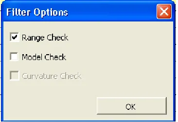 Figure 9. Filter options menu 