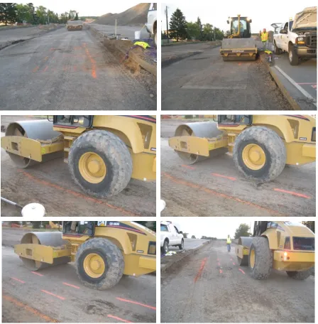 Figure 3.18. Pictures showing rolling pattern on test strip 3 