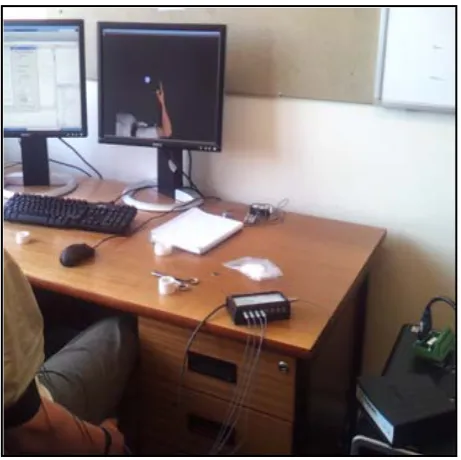 Figure 6. Participant during the experiment.                 