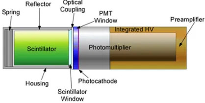 Figure 3. Typical detector construction used in well logging.