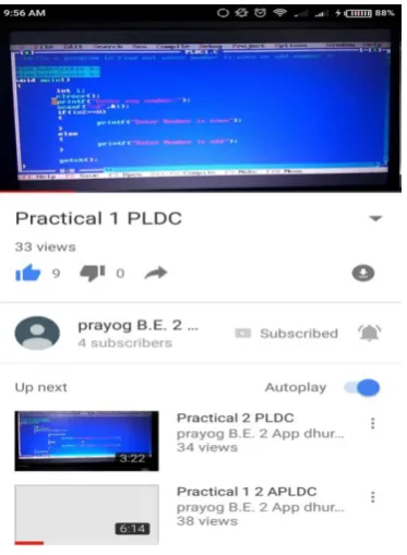 Fig 4.4: video on YouTube 