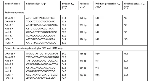 Table 1 Primers used in this study