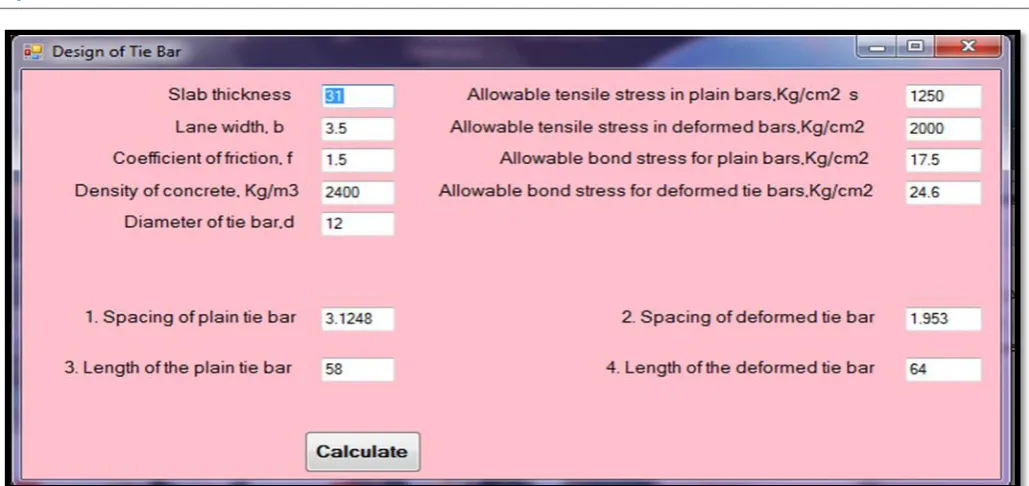 Fig -5: Window showing axle load spectrum  