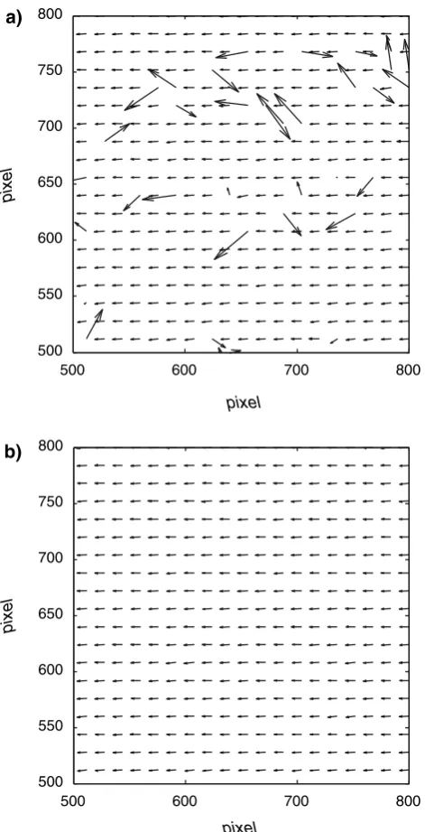 Table 2for combinations of the experimental image pairs andPIV codes.tors in the original (uncapped) images.the highest percentage of valid vectors obtained usingIntensity Capping