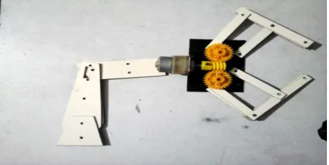 Fig -3: Disassembled version of robot chassis 