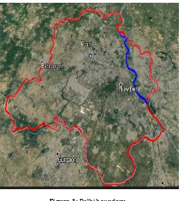 Figure 1: Delhi boundary   