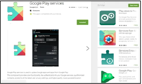 Figure 3: Snapshot of app in App Store 