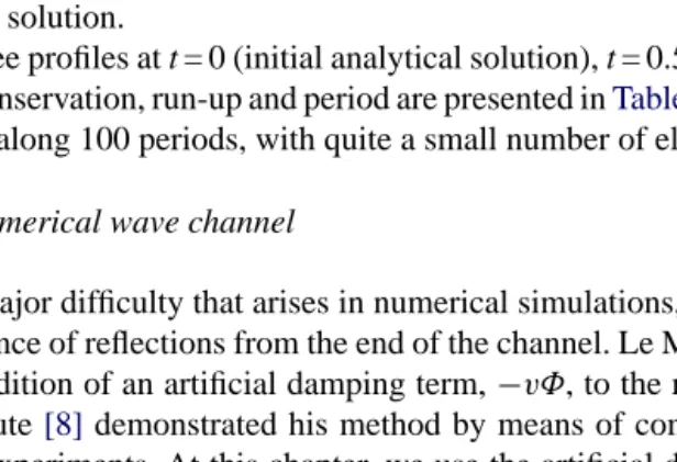 Table 1Error in energy conservation