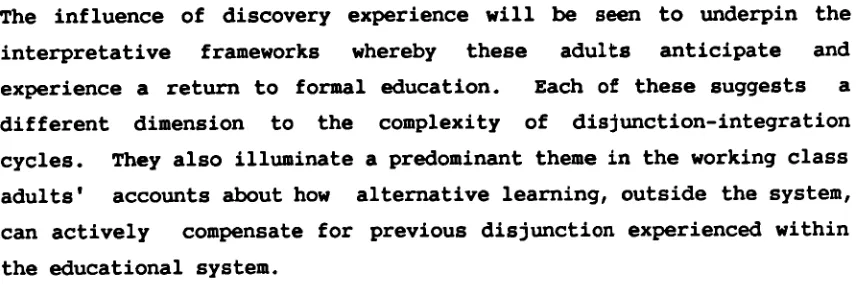 figure strongly, such as redundancy, or bereavement and personal