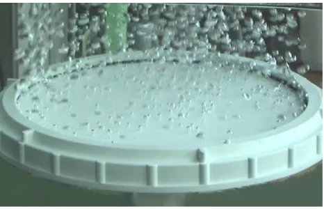 Figure 1    Three size classes of gas bubbles in a liquid. Until recently, it was possible to generate efficiently only the large, 