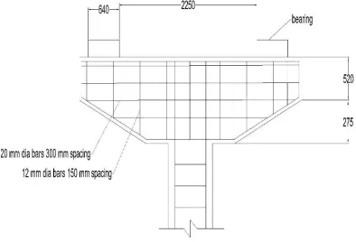 Fig. 4: Reinforcement details of circular slab with hole 