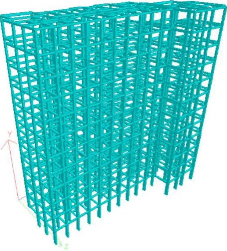 Fig – 10: STADD. Pro 3D Rendered Model  